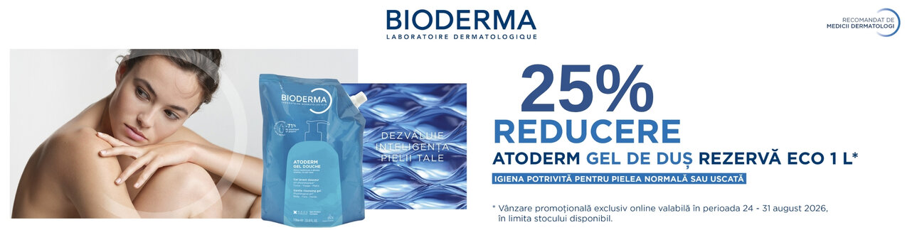 Promotie cu 25% reducere la Bioderma