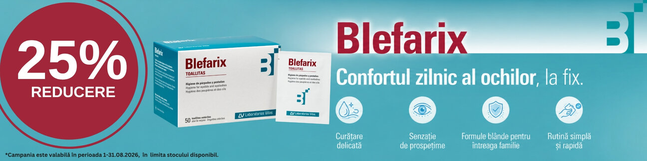 Promotie cu 25% reducere la Blefarix
