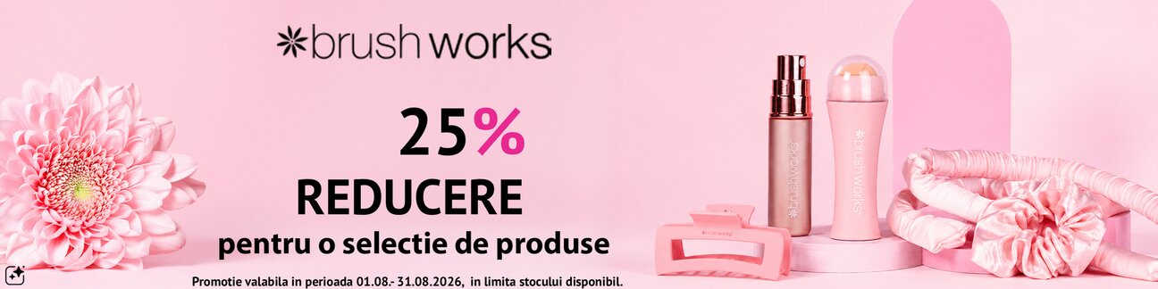 Promotie cu 25% reducere la Brushworks