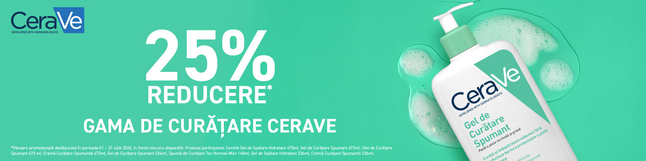 Promotie cu 25% reducere la Cerave