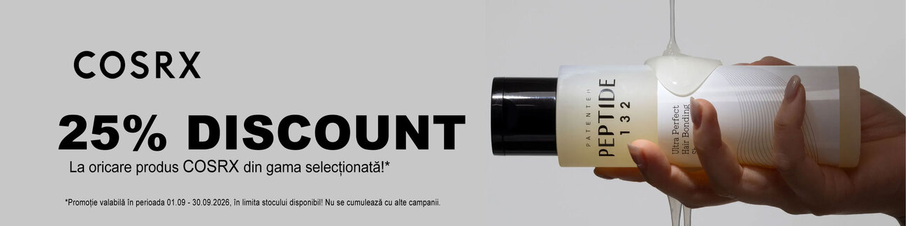 Promotie cu 25% reducere la Cosrx