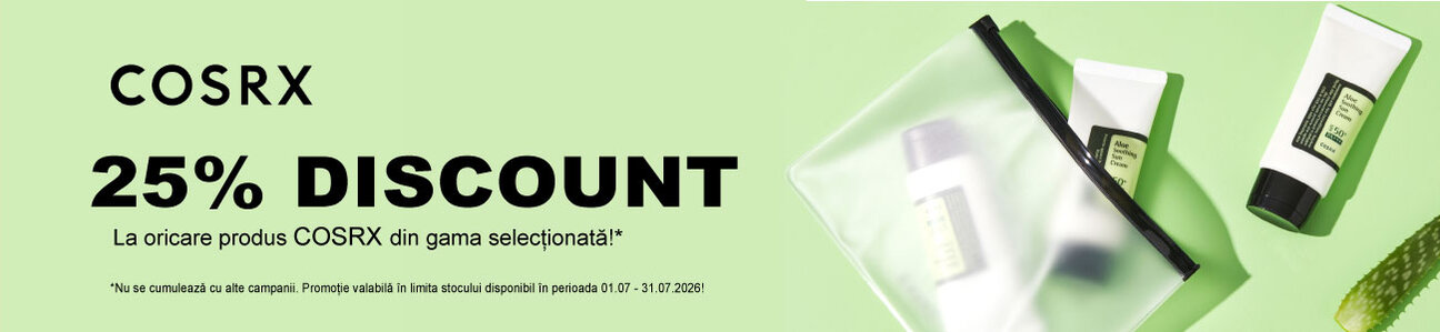 Promotie cu 25% reducere la Cosrx
