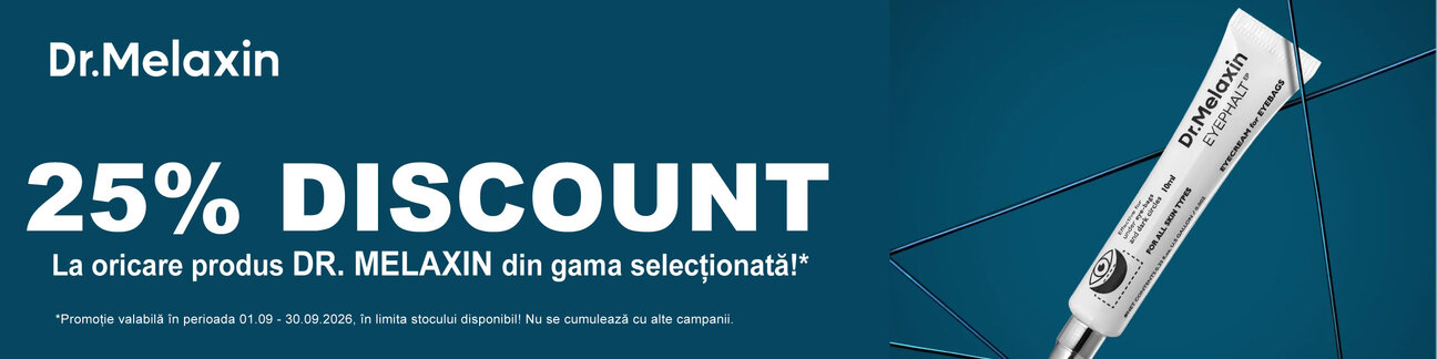Promotie cu 25% reducere la Dr. Melaxin