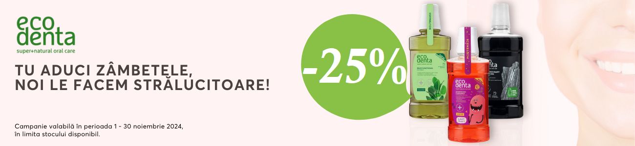 Promotie cu 25% reducere la Ecodenta