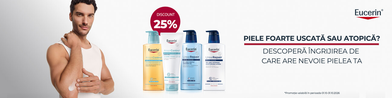 Promotie cu 25% reducere la Eucerin