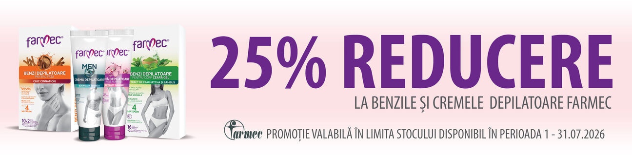 Promotie cu 25% reducere la Farmec