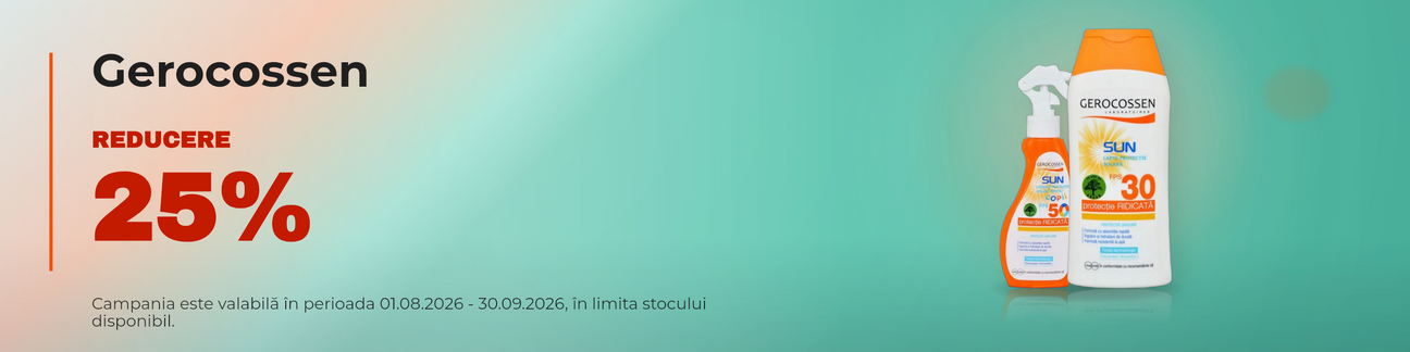 Promotie cu 25% reducere la Gerocossen