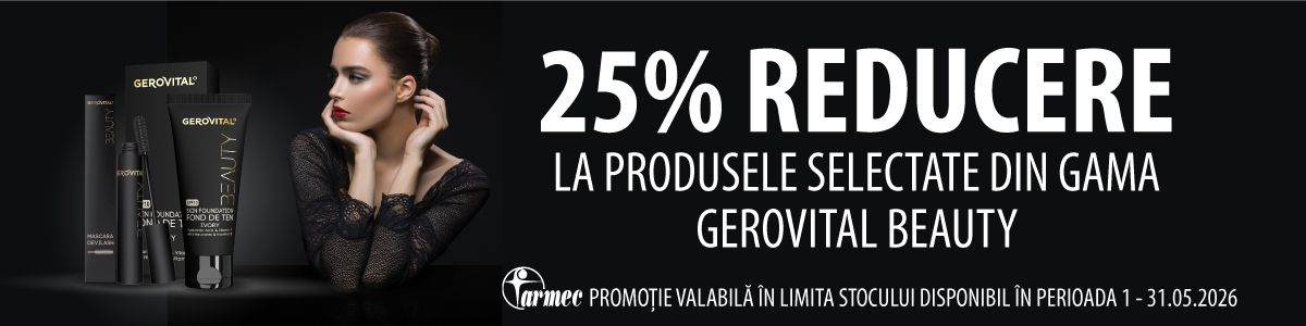 Promotie cu 25% reducere la Gerovital Beauty