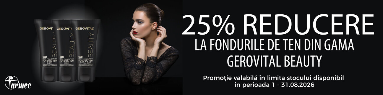 Promotie cu 25% reducere la Gerovital Beauty
