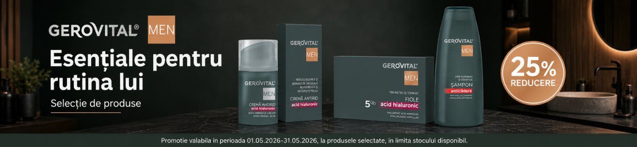 Promotie cu 25% reducere la Gerovital Men