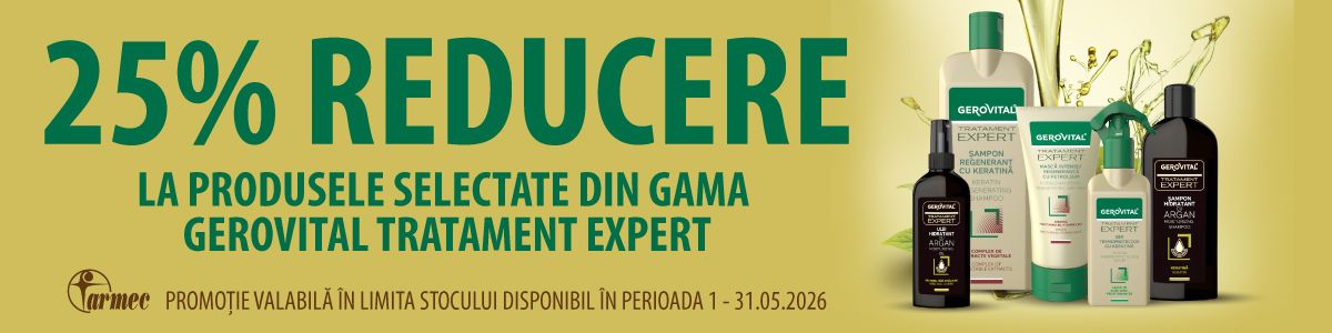 Promotie cu 25% reducere la Gerovital Tratament Expert