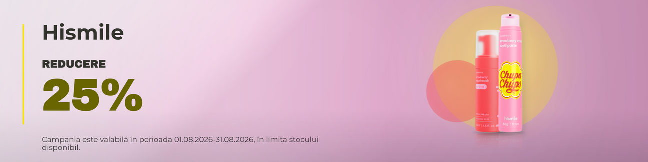 Promotie cu 25% reducere la Hismile