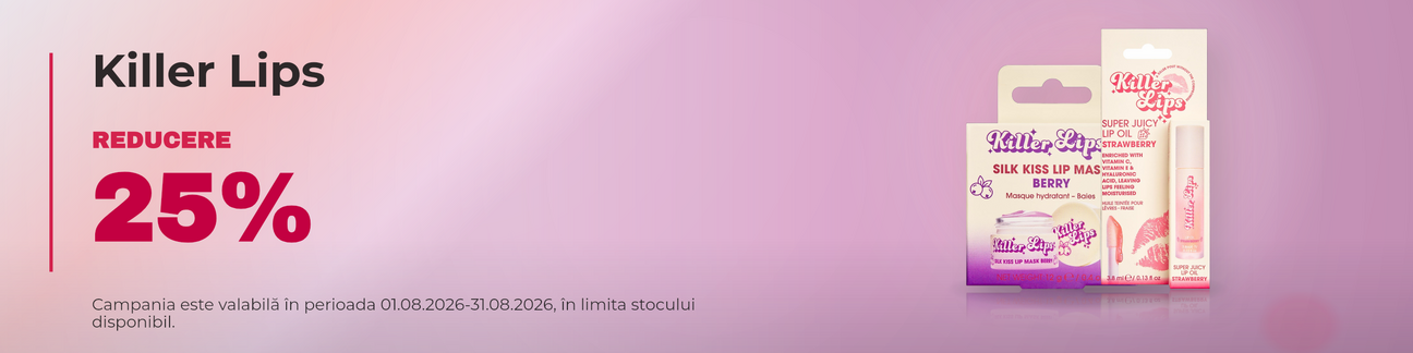 Promotie cu 25% reducere la Killer Lips