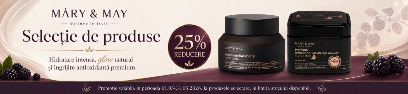 Promotie cu 25% reducere la Mary And May