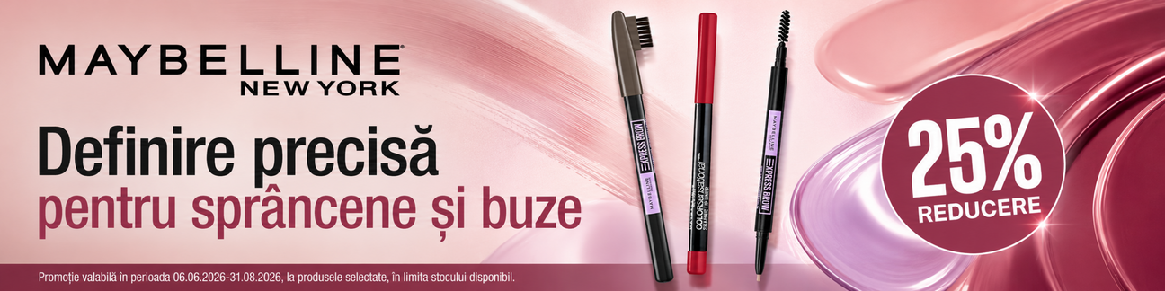 Promotie cu 25% reducere la Maybelline New York Makeup
