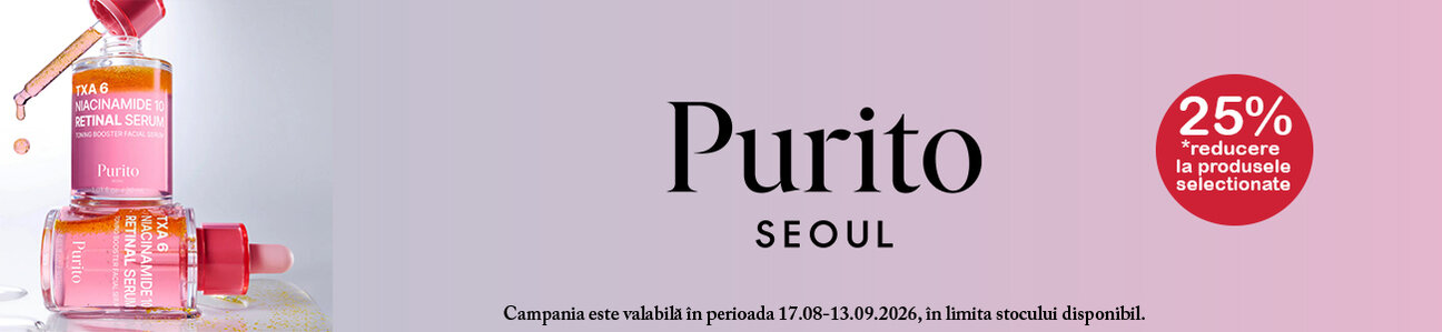 Promotie cu 25% reducere la Purito - Back To School