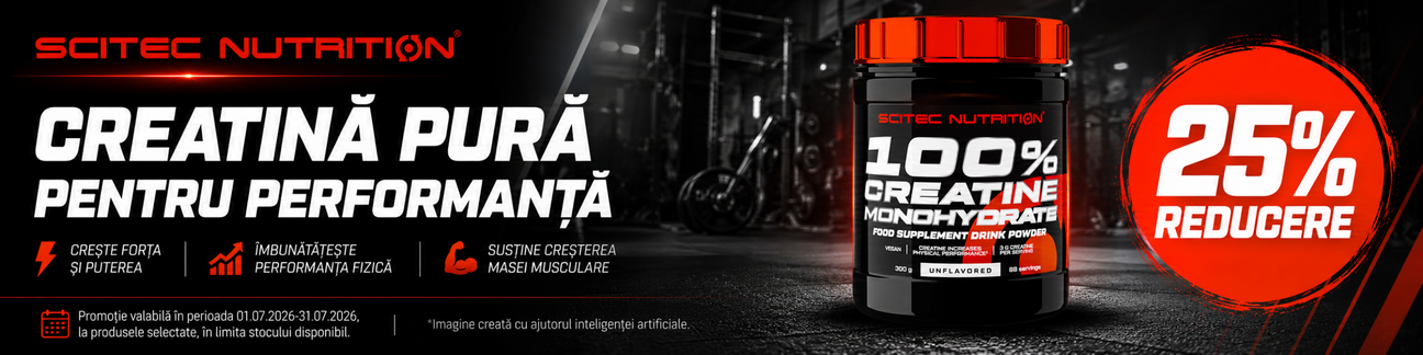 Promotie cu 25% reducere la Scitec