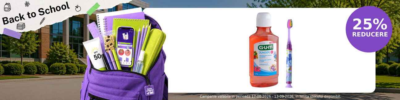 Promotie cu 25% reducere la Sunstar Gum - Back to School