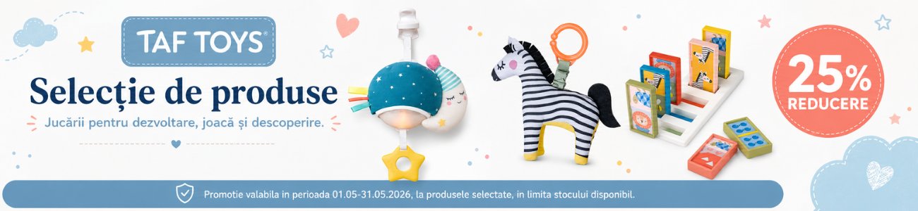 Promotie cu 25% reducere la Taf Toys