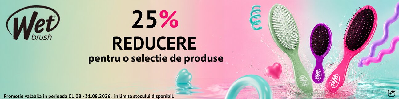 Promotie cu 25% reducere la Wet Brush