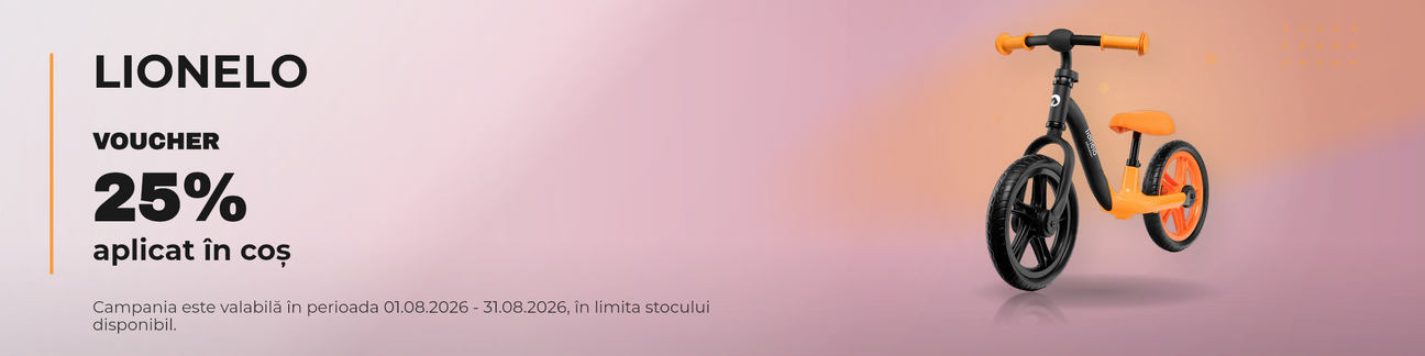 Promotie cu 25% voucher aplicat in cos la Lionelo