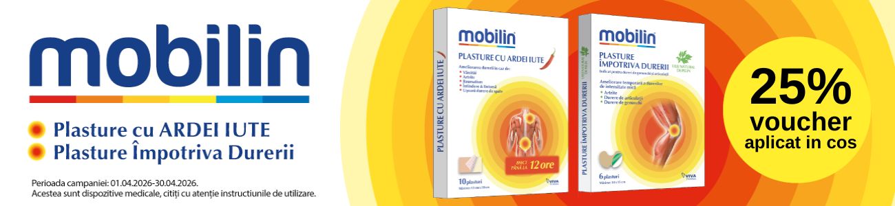 Promotie cu 25% voucher aplicat in cos la Mobilin