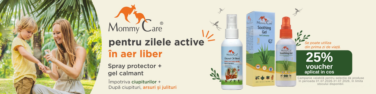 Promotie cu 25% voucher aplicat in cos la Mommy Care