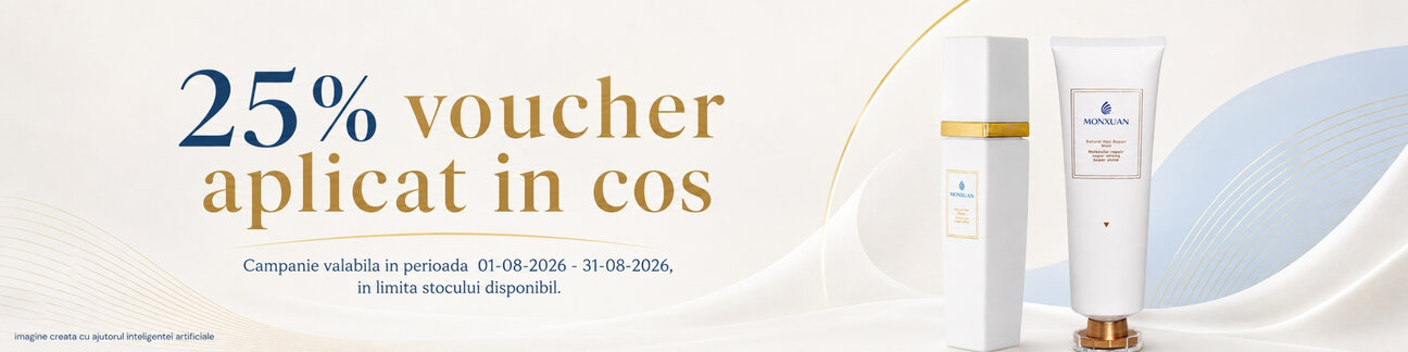 Promotie cu 25% voucher aplicat in cos la Monxuan