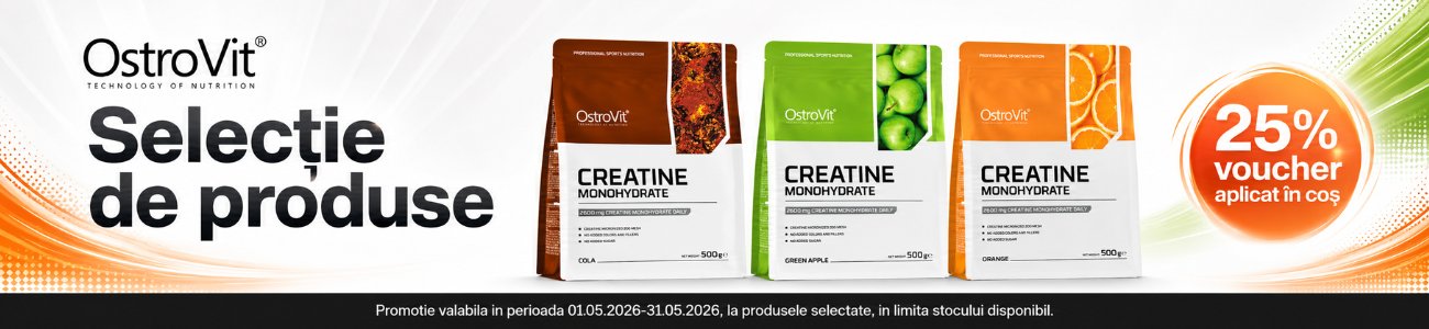 Promotie cu 25% voucher aplicat in cos la Ostrovit