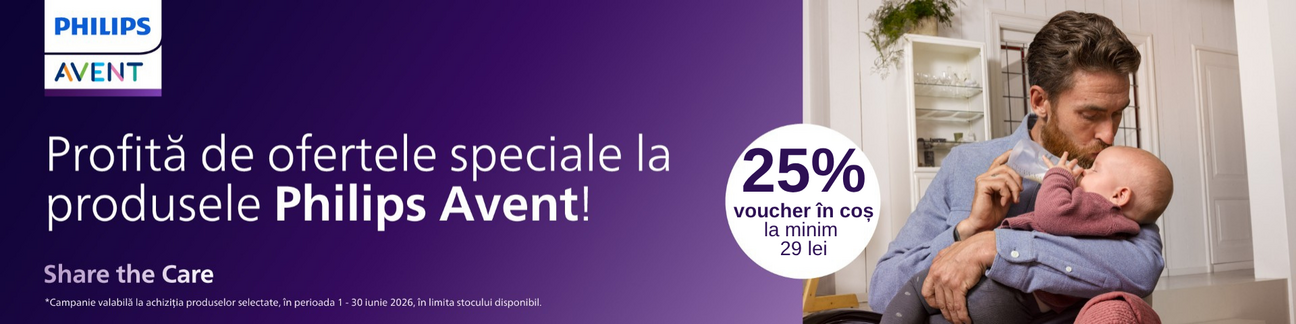 Promotie cu 25% voucher in cos la Philips Avent