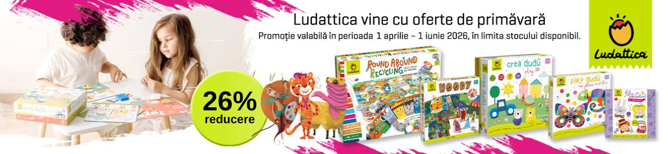 Promotie cu 26% reducere la Ludattica