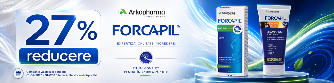 Promotie cu 27% reducere la Forcapil