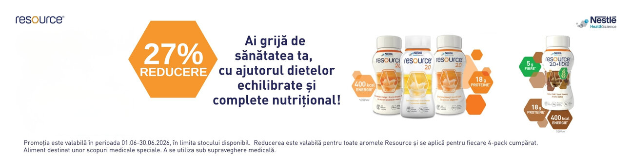 Promotie cu 27% reducere la Resource
