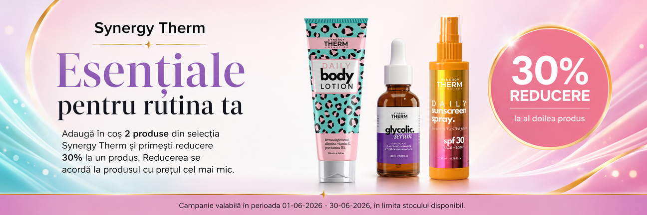 Promotie cu 30% reducere la al doilea produs Synergy Therm