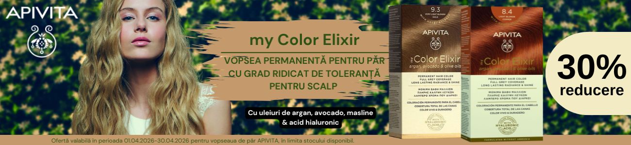 Promotie cu 30% reducere la Apivita Vopsea