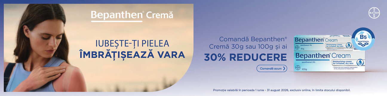Promotie cu 30% reducere la Bepanthen Crema Bayer