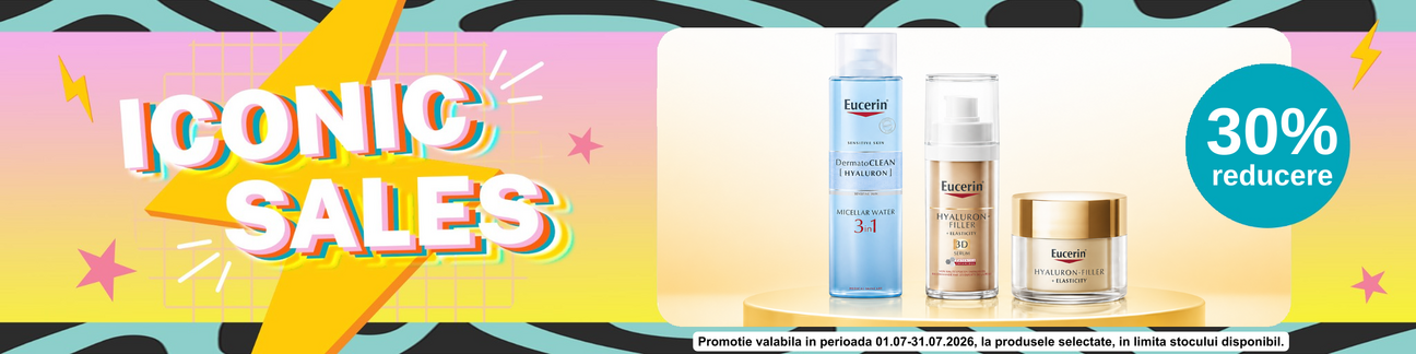 Promotie cu 30% reducere la Eucerin - Iconic Sales