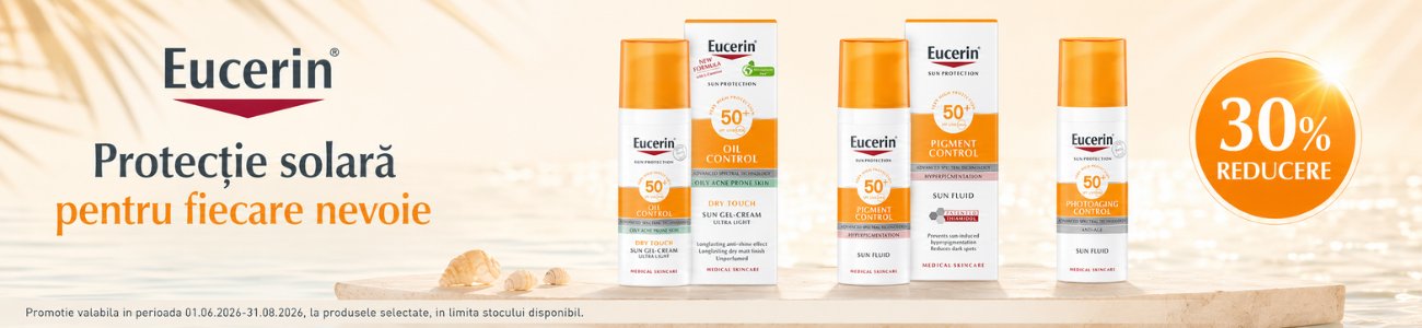 Promotie cu 30% reducere la Eucerin Sun