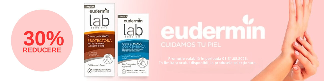 Promotie cu 30% reducere la Eudermin