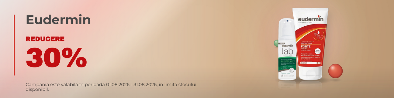 Promotie cu 30% reducere la Eudermin