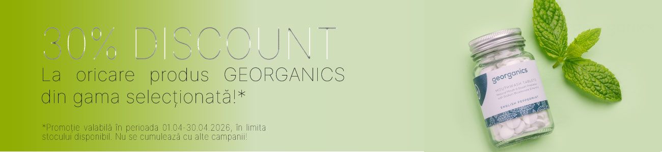 Promotie cu 30% reducere la Georganics