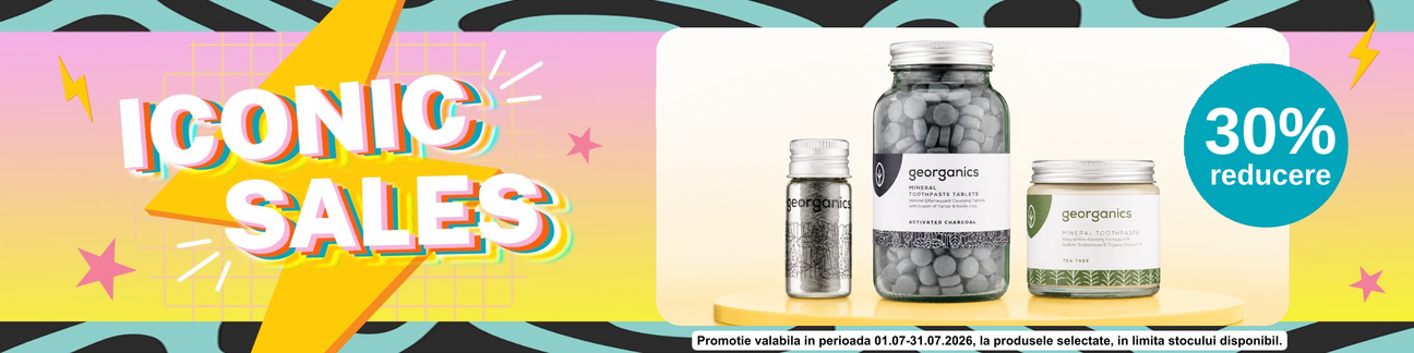 Promotie cu 30% reducere la Georganics - Iconic Sales