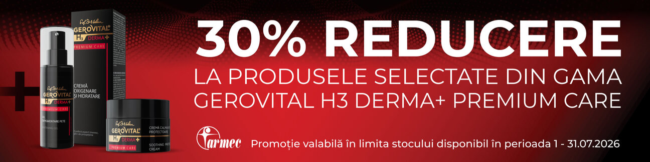 Promotie cu 30% reducere la Gerovital H3 Derma+ Premium Care
