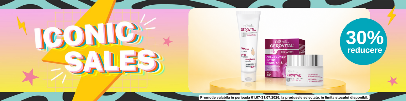 Promotie cu 30% reducere la Gerovital H3 Evolution - Iconic Sales