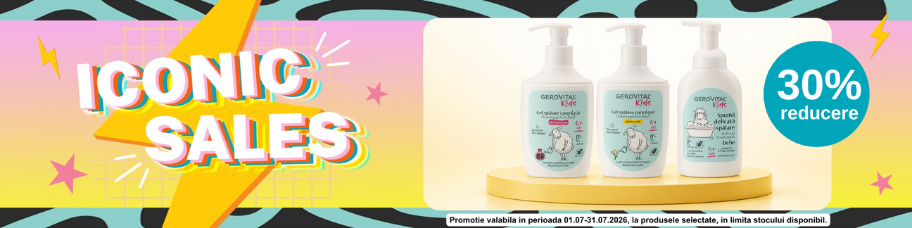 Promotie cu 30% reducere la Gerovital Kids - Iconic Sales