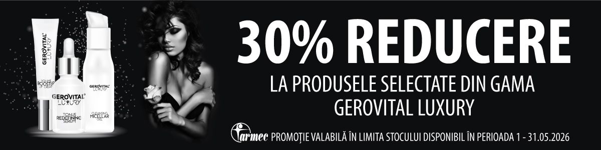 Promotie cu 30% reducere la Gerovital Luxury