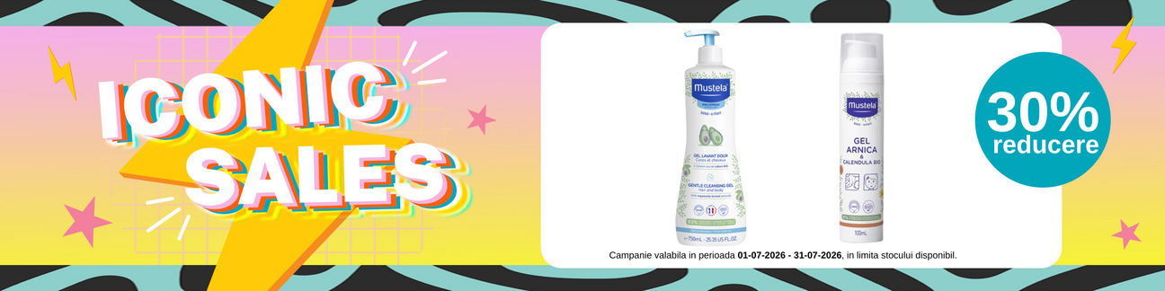 Promotie cu 30% reducere la Mustela - Iconic Sales