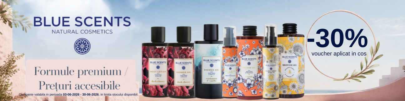 Promotie cu 30% voucher aplicat in cos la Blue Scents