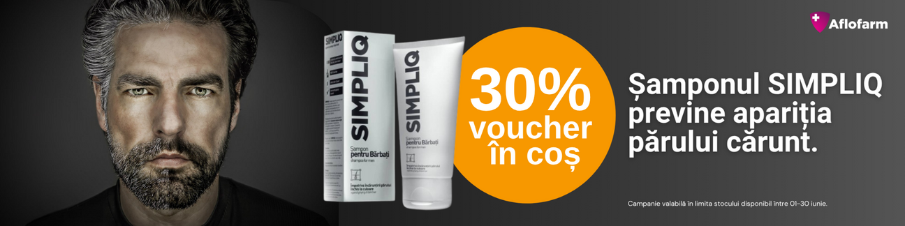 Promotie cu 30% voucher aplicat in cos la Simpliq