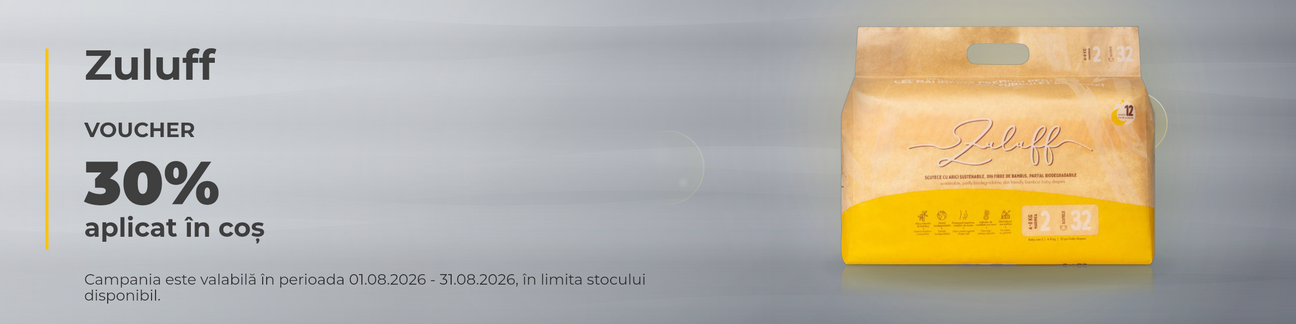 Promotie cu 30% voucher aplicat in cos la Zuluff
